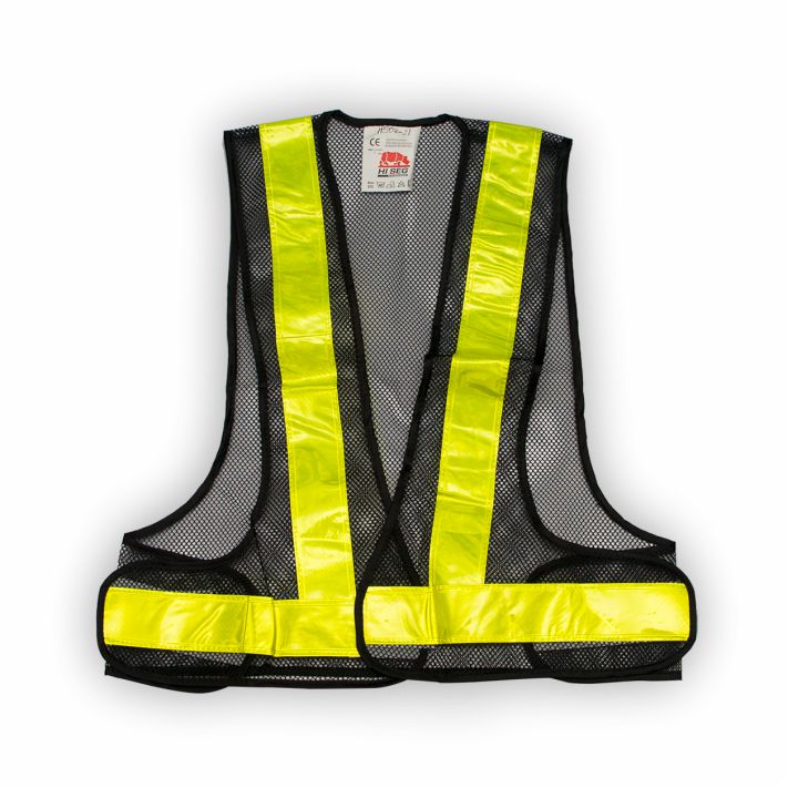 Chaleco Reflectivo Negro en red HI-SEG