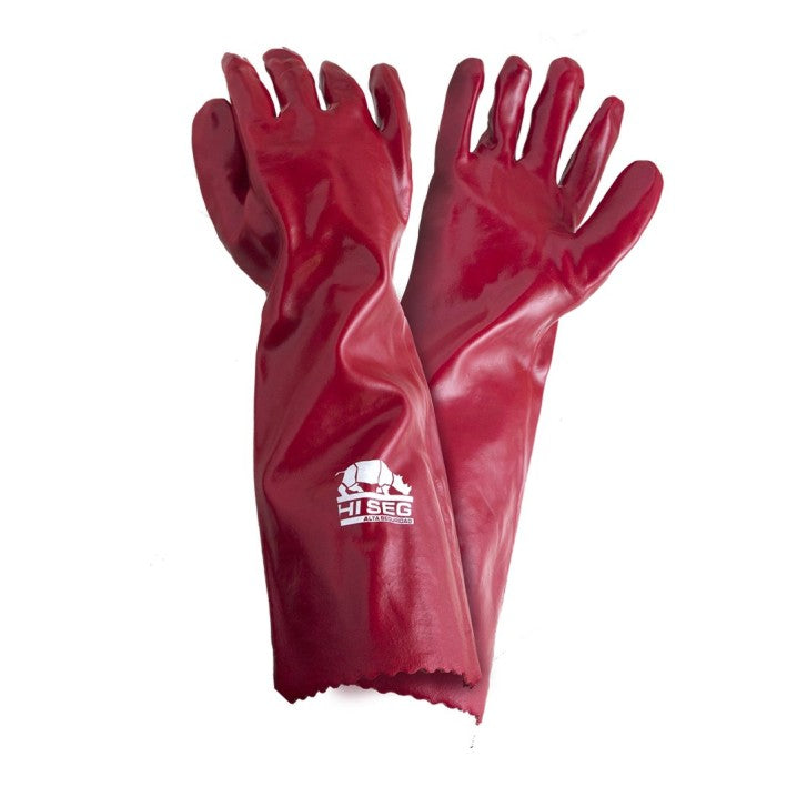 Guante de PVC Rojo HI-SEG