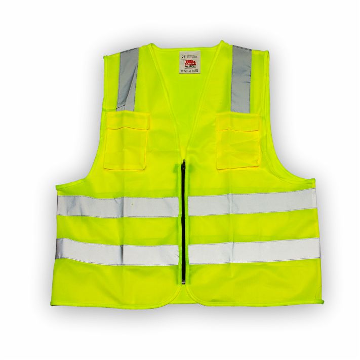 Chaleco Reflectivo con Bolsillo Amarillo HI-SEG