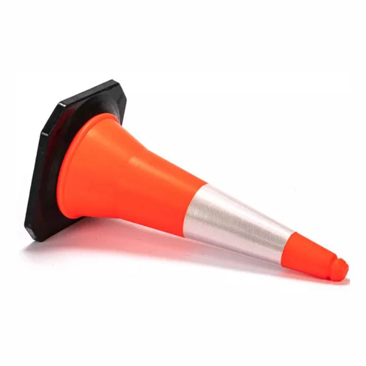 Cono Reflectivo PE con Base Negra HI-SEG