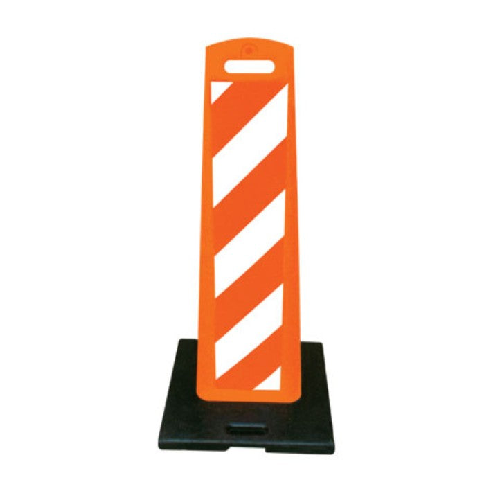 Delimitador Vertical de Seguridad 110 cm con Base Negra