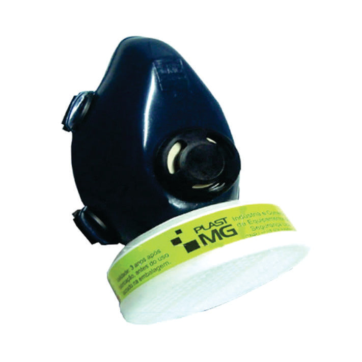 Respirador semi Facial p/ 1 Filtro PLASTCOR