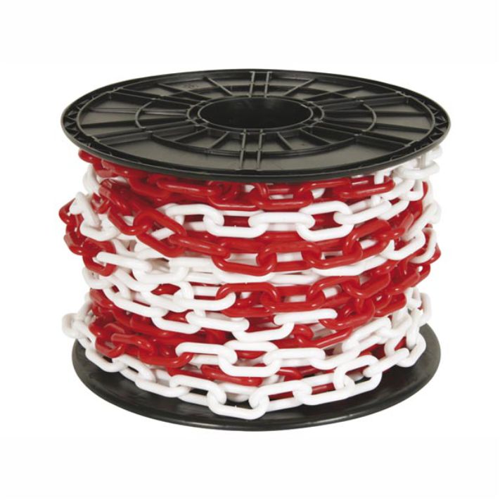 Cadena de Seguridad Plástica Rojo y Blanco HI-SEG