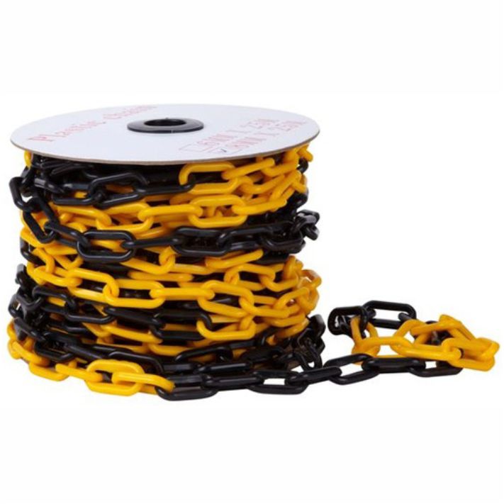 Cadena de Seguridad Plástica Negro y Amarillo HI-SEG