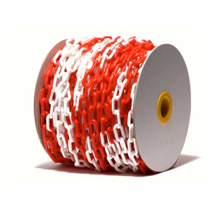 Cadena de Seguridad Plástica Naranja y Blanco HI-SEG