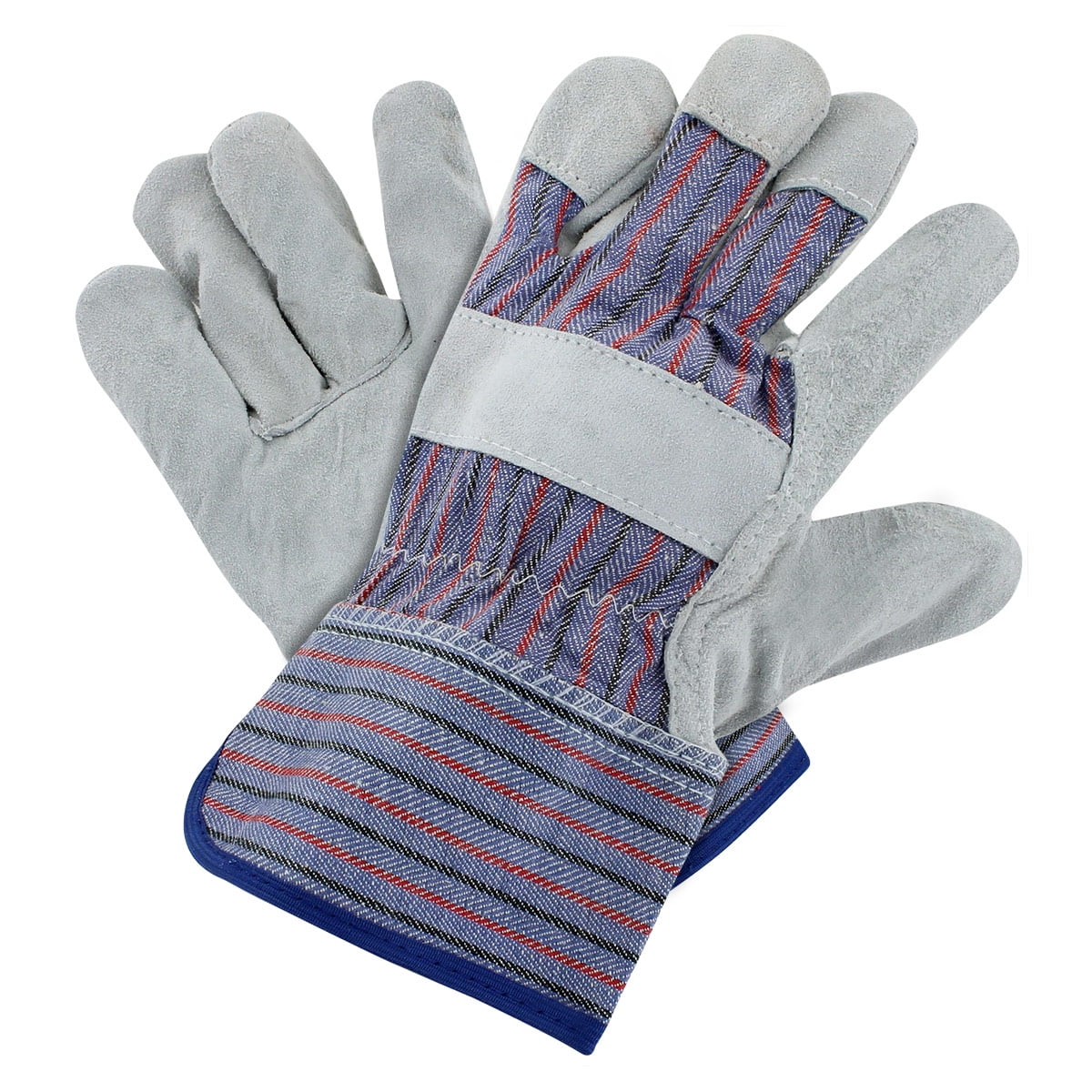 Guante de Cuero Azul y Blanco HI-SEG