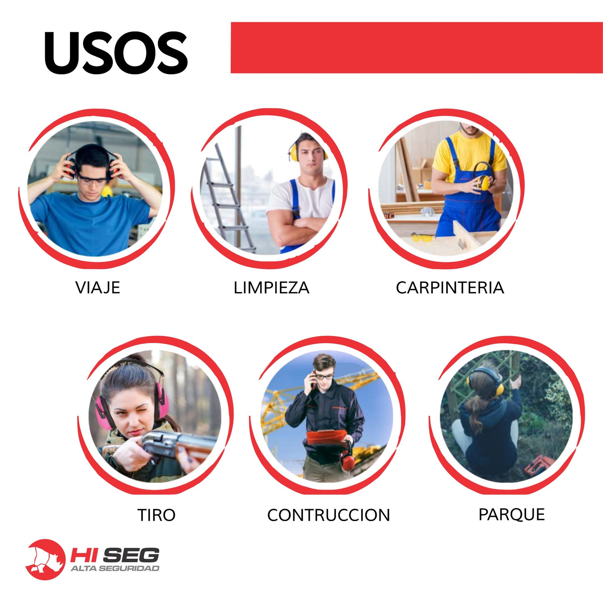 Protector Auditivo Tipo Copa HI-SEG