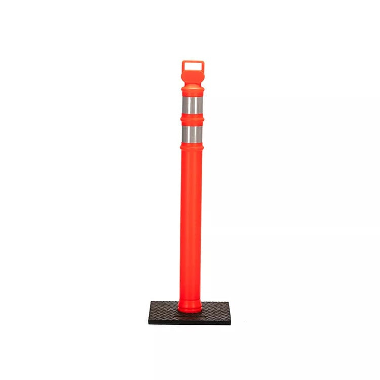 Poste Seguridad de 125cm con base negra HI-SEG