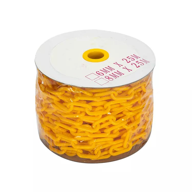 Cadena Plástica Amarillo 6mm x 25mts HI-SEG