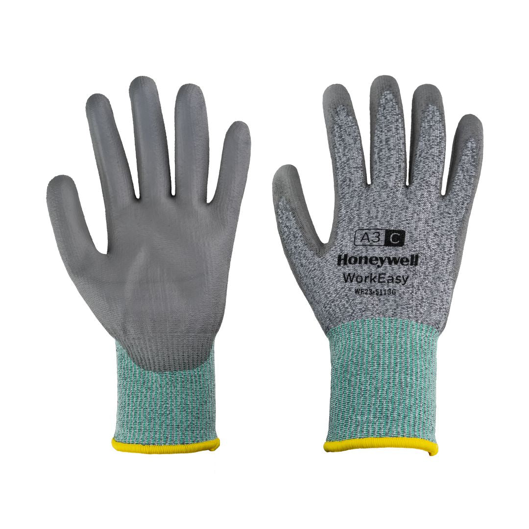 Guante Mecánico WorkEasy 13G GY PU A3/C