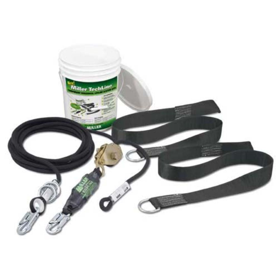 Kit de linea de vida horizontal en cuerda de 60ft (18,2m) Kits Miller TechLine™